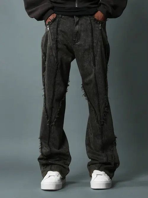 Japanese Brand × Vintage Distressed Opium PlayboiCarti Flare Jeans Size US 34 / EU 50 - 1 Thumbnail