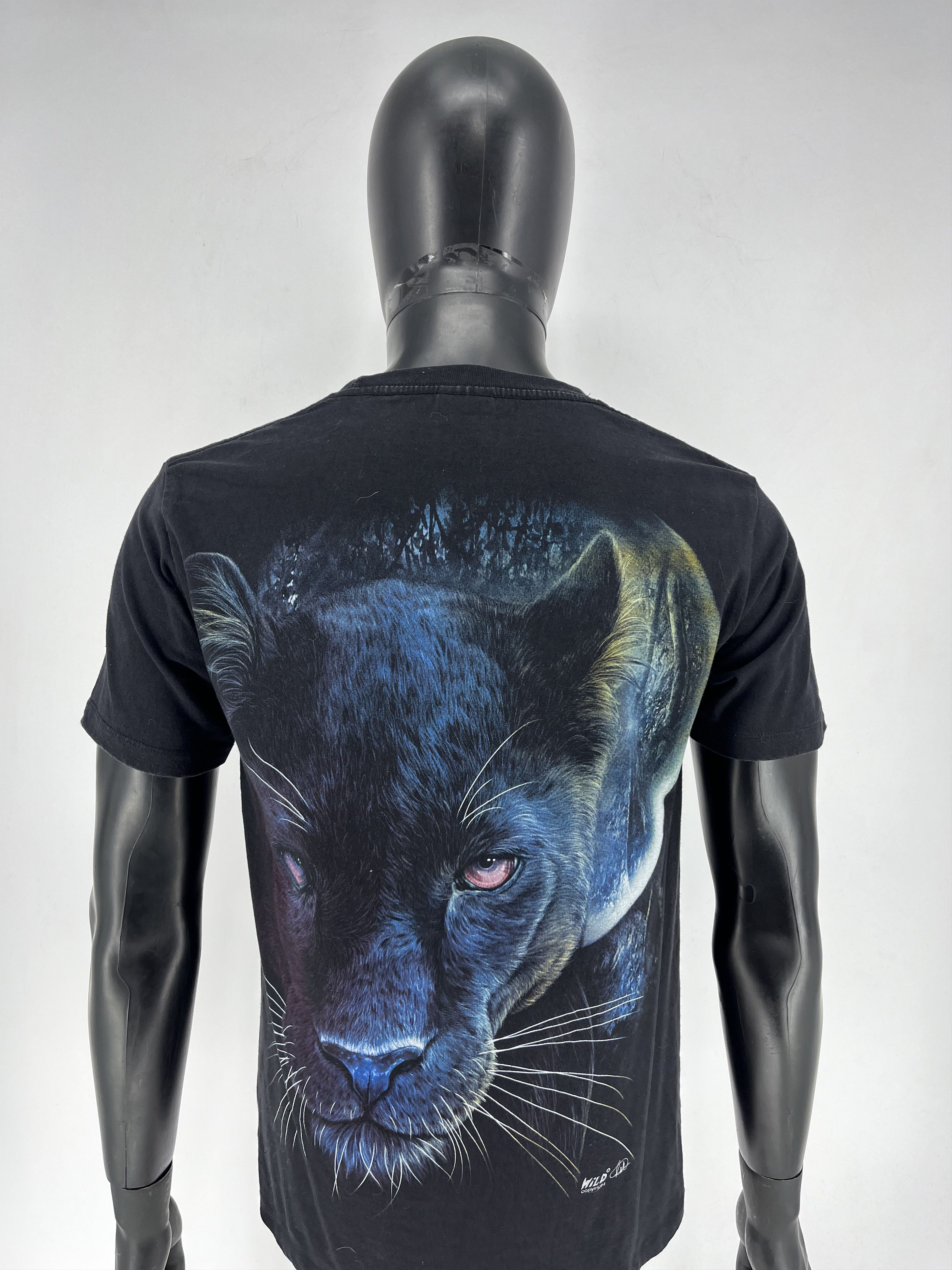 Vintage Vintage Y2K 90s Painted Tiger Face Graphic T-shirt Size US M / EU 48-50 / 2 - 10 Thumbnail
