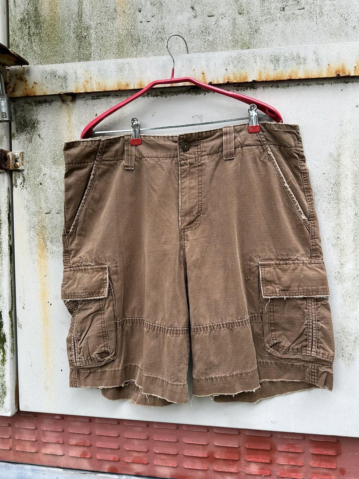 Vintage 👹Vintage THRASHED Mossimo Brown Shorts Size US 36 / EU 52 - 5 Thumbnail