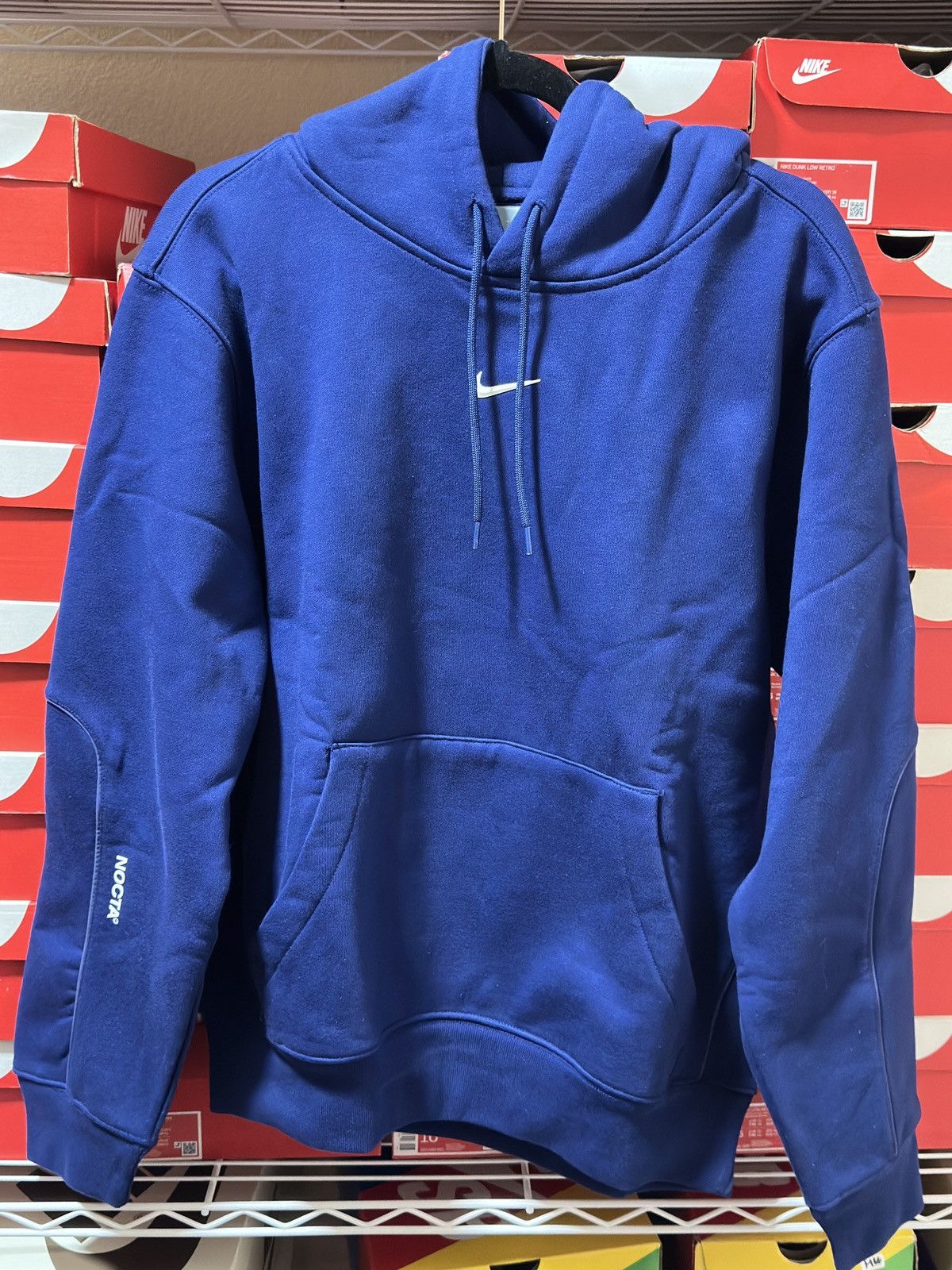 image of Size Medium - Nike X Drake Nocta Cardinal Stock Hoodie in Navy, Men's