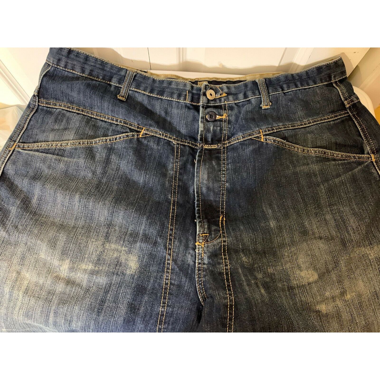 Marithe + Francois Girbaud Vtg Marithe Francois Girbaud Blue Denim shorts Men's Size 40 Size US 40 / EU 56 - 8 Thumbnail
