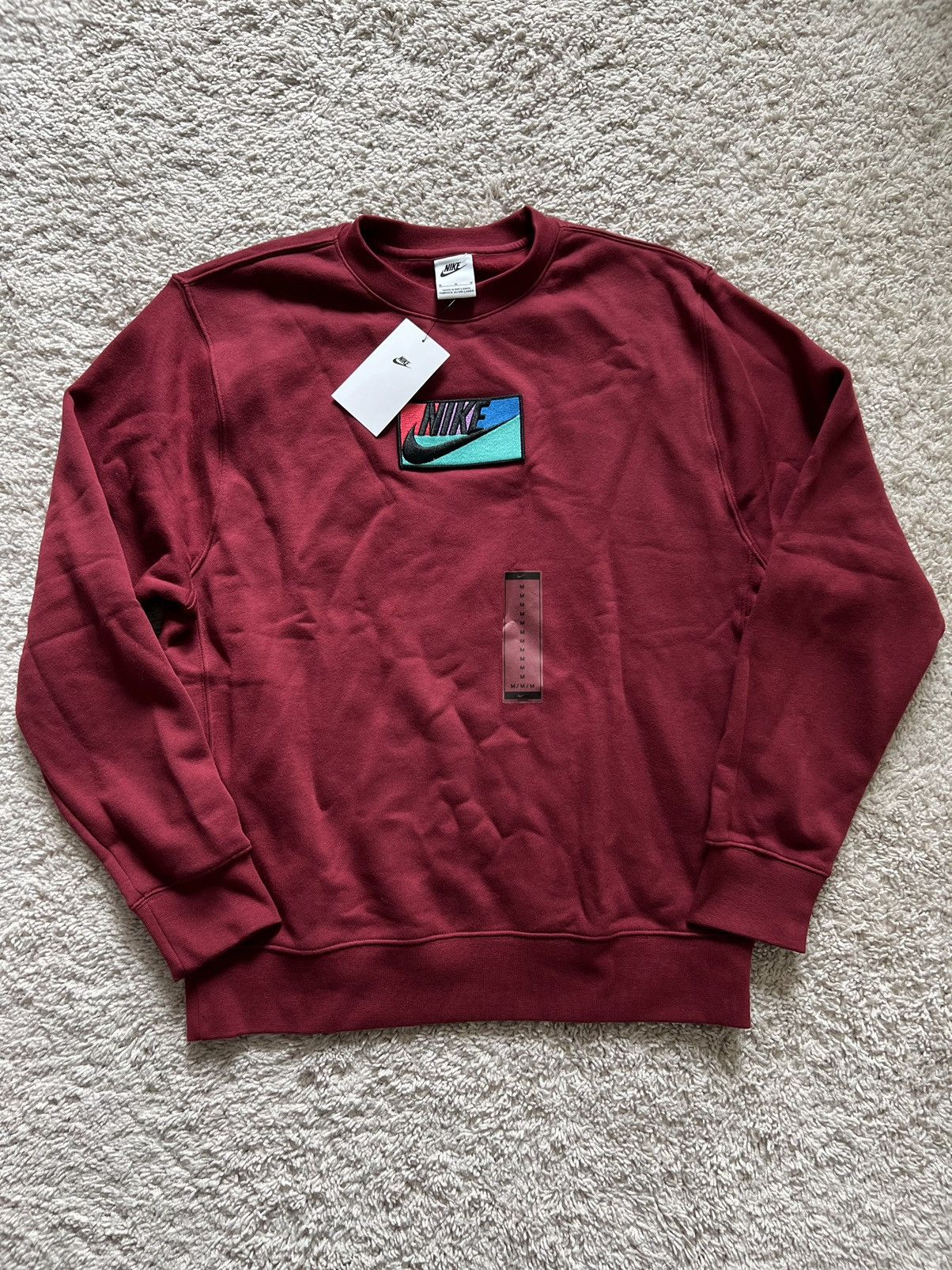 Nike Nike NSW Club Crew Fleece Pullover Team Red Size US M / EU 48-50 / 2 - 6 Thumbnail