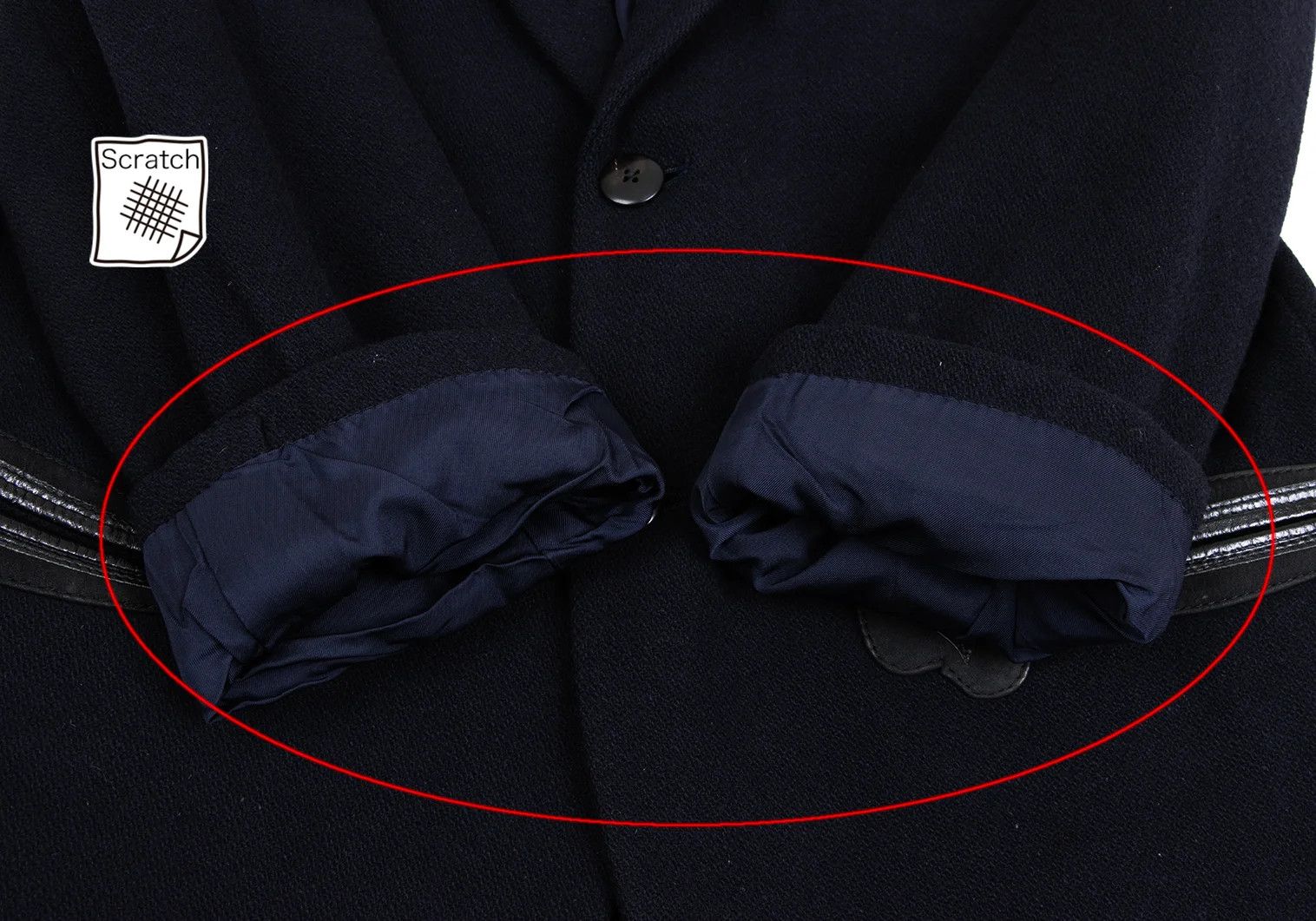 Yohji Yamamoto Yohji Yamamoto Leather Pocket Wool Jacket Size US S / EU 44-46 / 1 - 8 Thumbnail