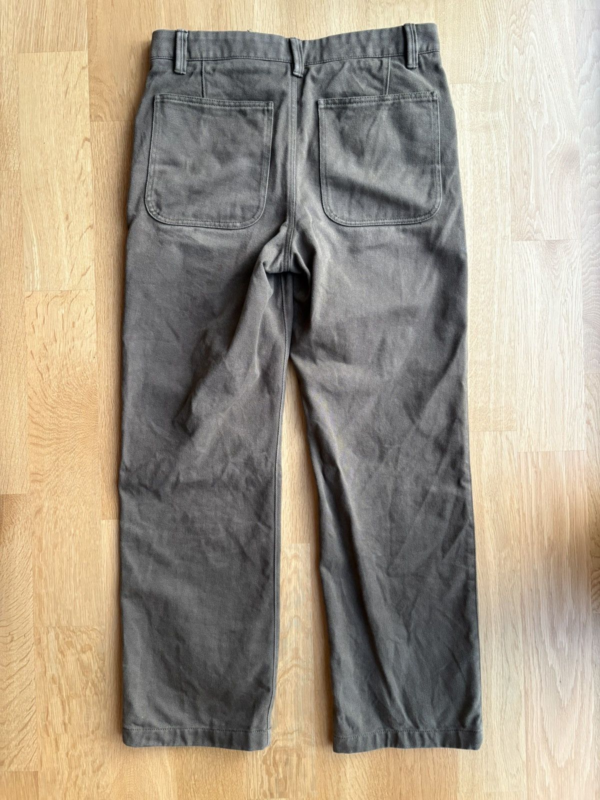 Acne Studios Acne Studios Workwear Twill Trousers Olive Green Size US 31 - 2 Thumbnail