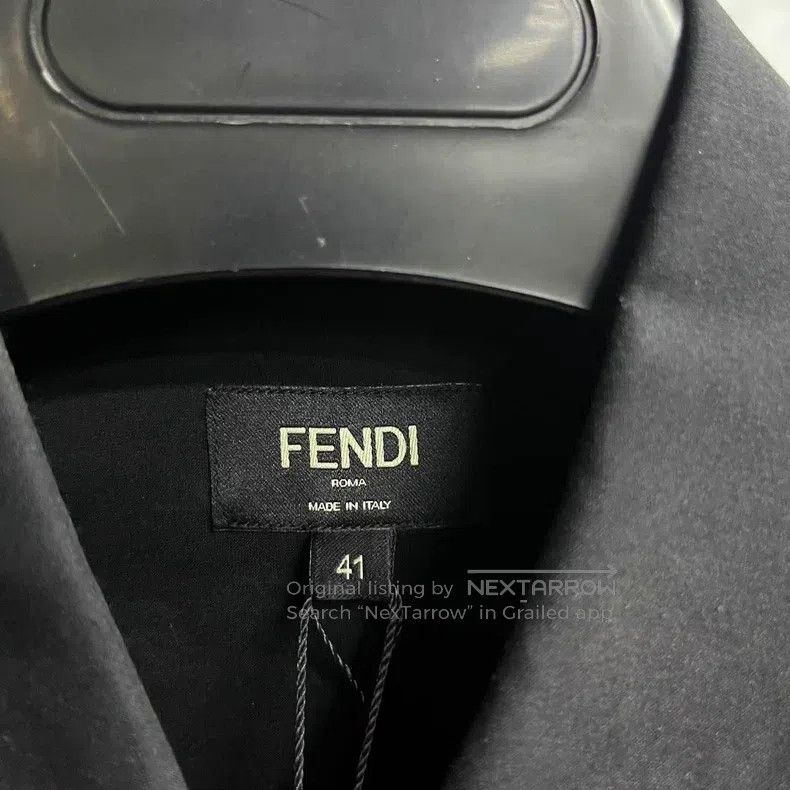 Fendi Fendi size 41 Black Letter Embroidered Jacquard Long Sleeve Size US S / EU 44-46 / 1 - 5 Thumbnail