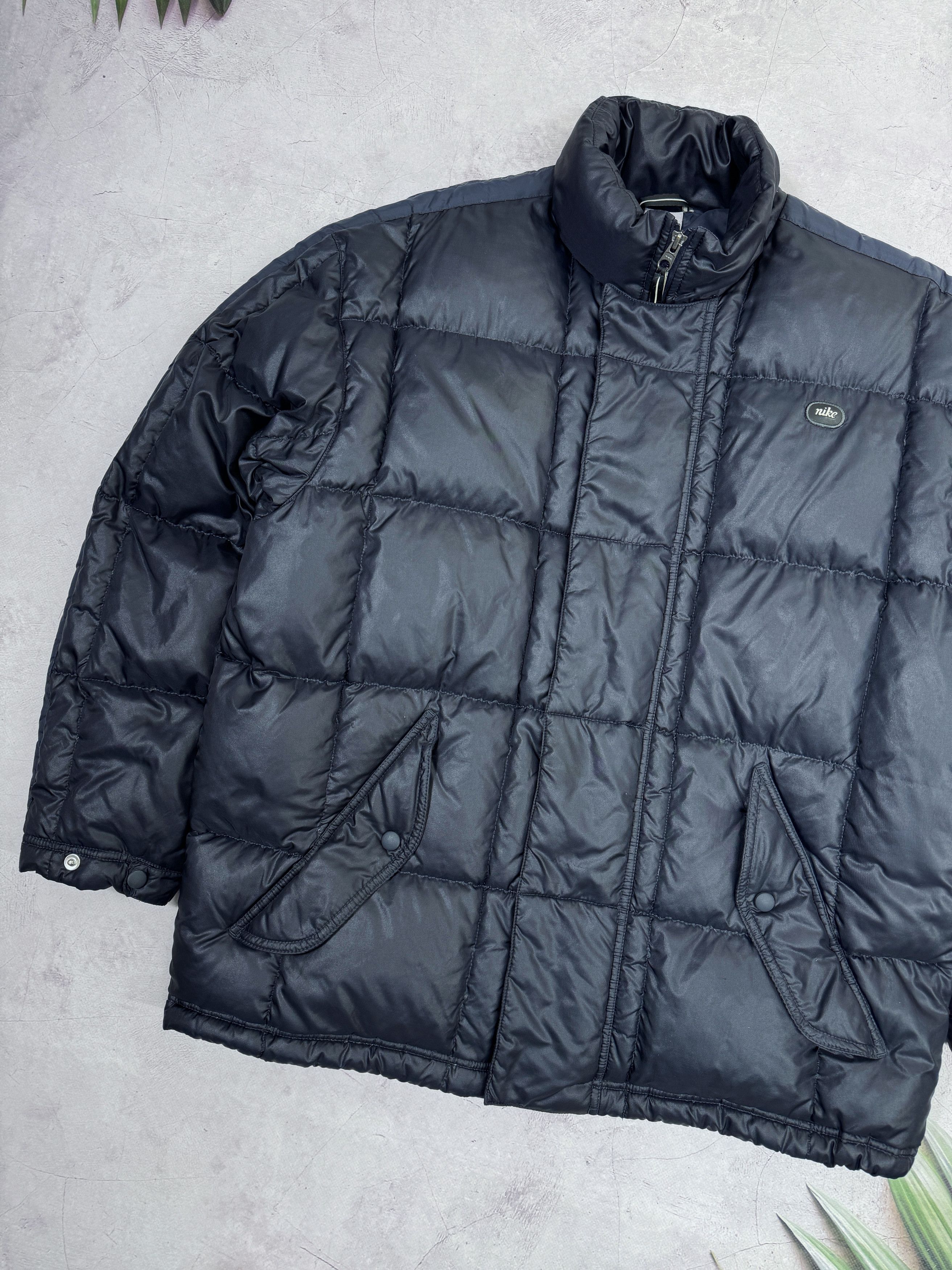 Nike × Vintage Y2K Nike Puffer Square Quilted Jacket One Bowerman Drive Size US L / EU 52-54 / 3 - 3 Thumbnail