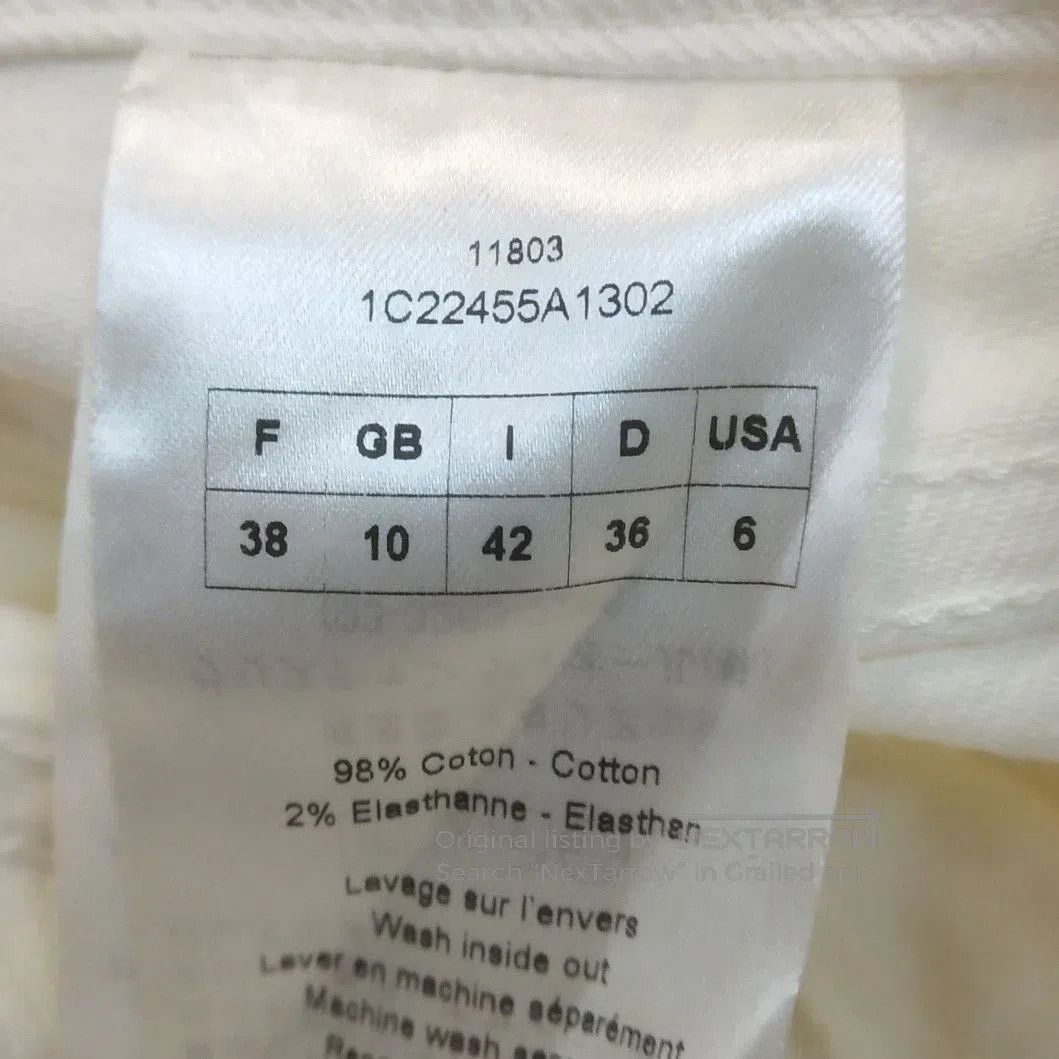 Dior Dior White High-Waist Slim-Fit Pants. Size 30" / US 8 / IT 44 - 7 Thumbnail