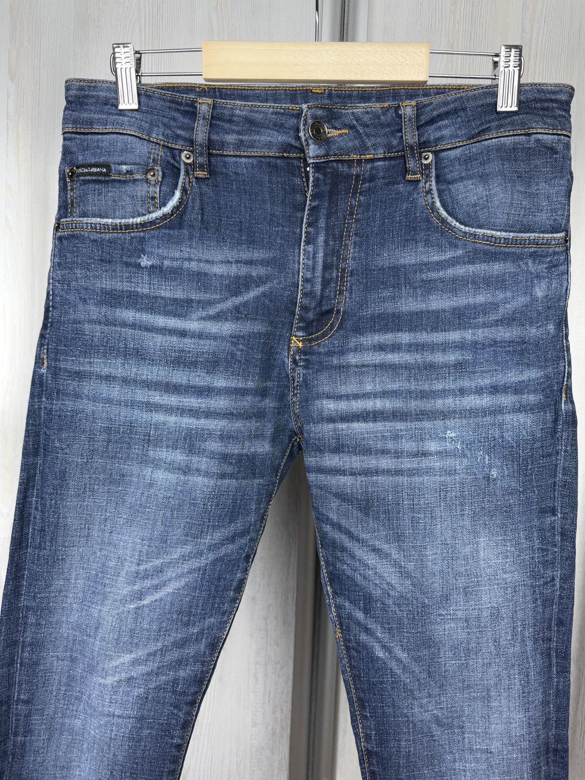 Dolce & Gabbana Dolce & Gabbana blue slim faded denim jeans pants Size US 30 / EU 46 - 3 Thumbnail