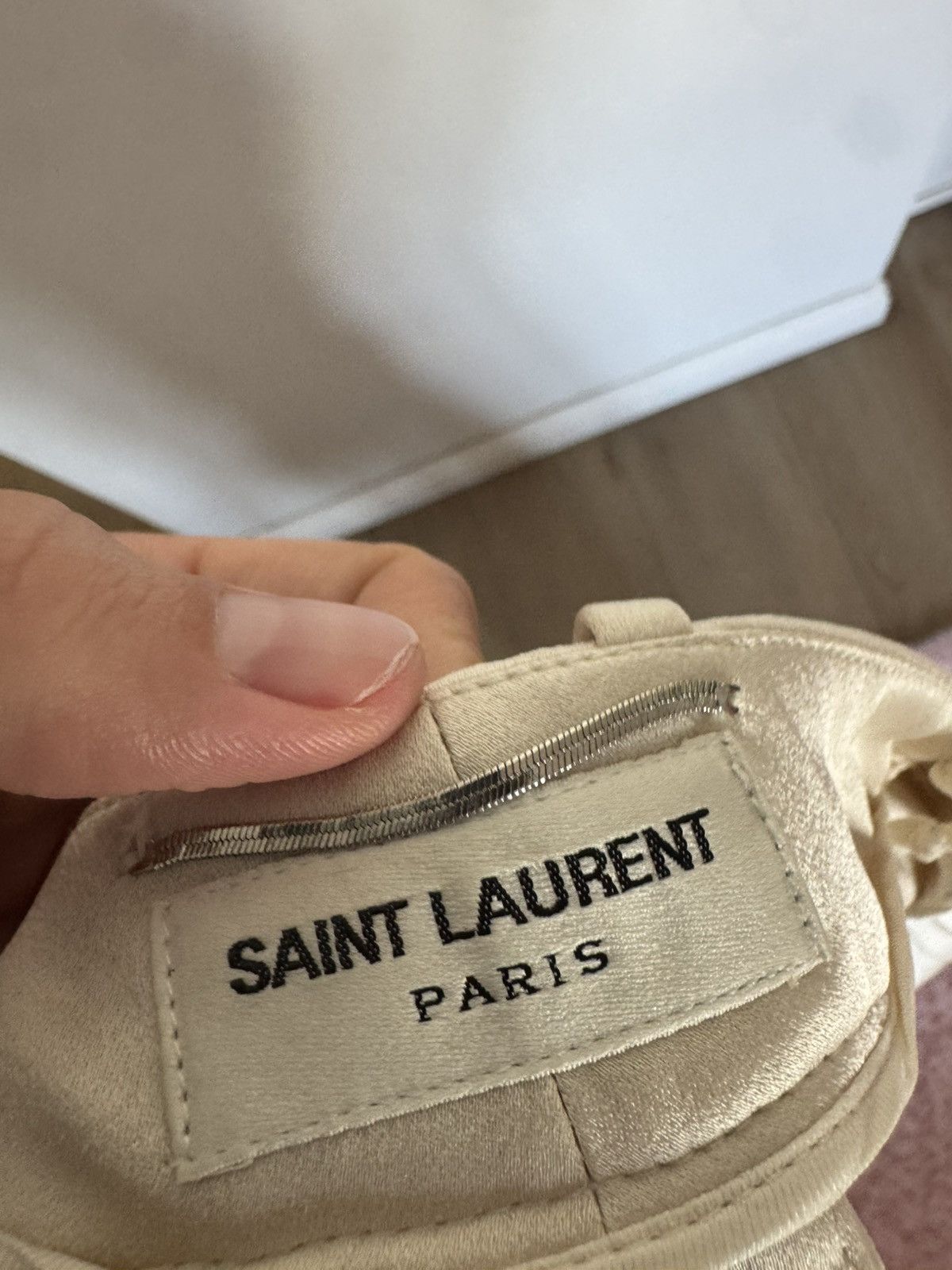 Saint Laurent Paris Viscose Cream Runway trousers Size US 32 / EU 48 - 7 Thumbnail