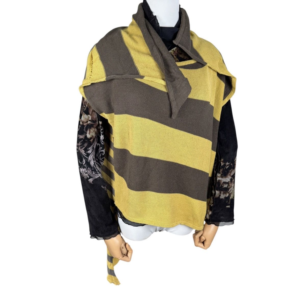 Issey Miyake 🔥70s ISSEY MIYAKE KNITWEAR STRIPED SLEEVELESS Size M / US 6-8 / IT 42-44 - 2 Thumbnail