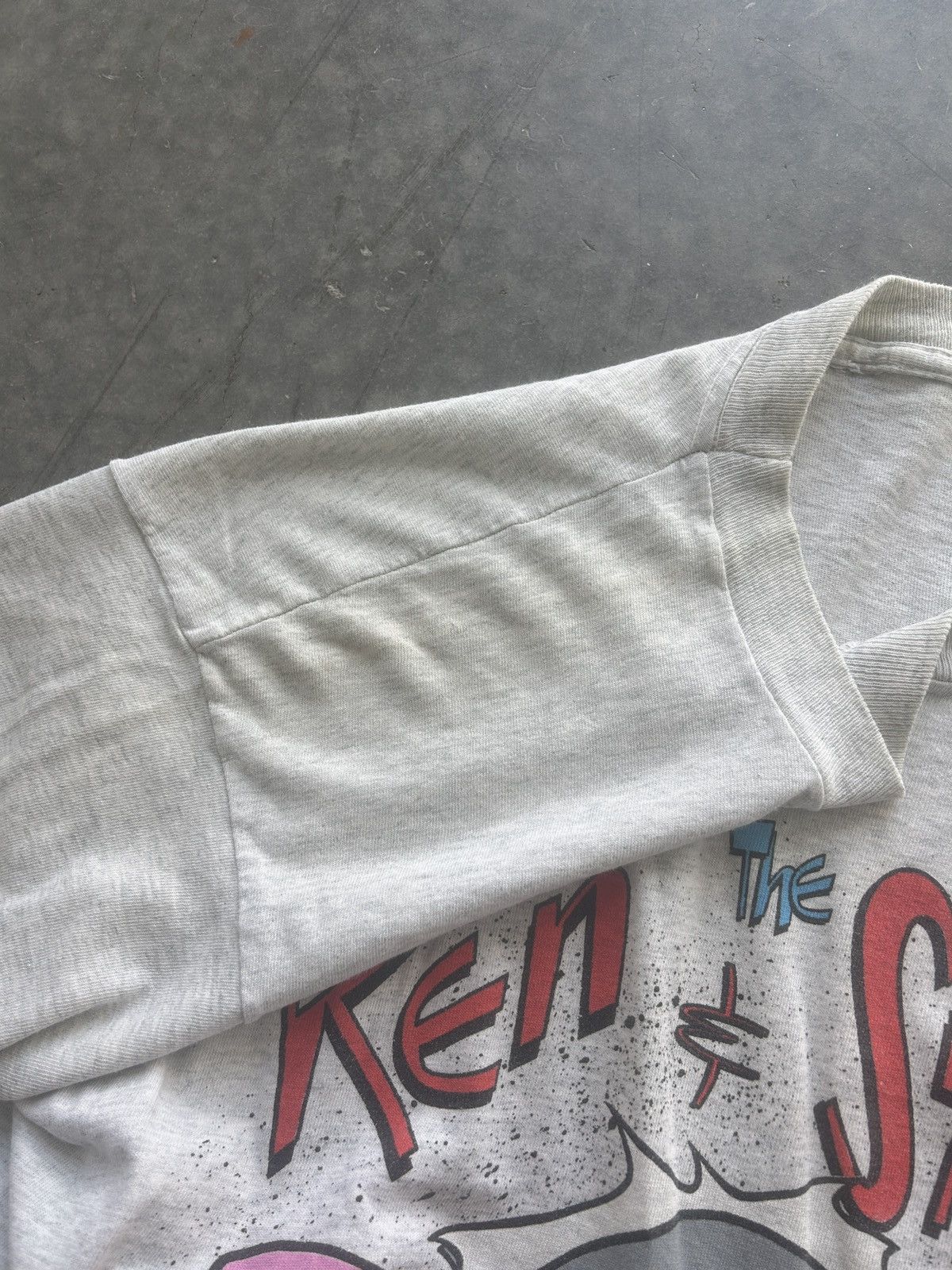 Nickelodeon × Vintage Vintage 1991 Ren and Stimpy Show Graphic Tee Size US L / EU 52-54 / 3 - 8 Thumbnail