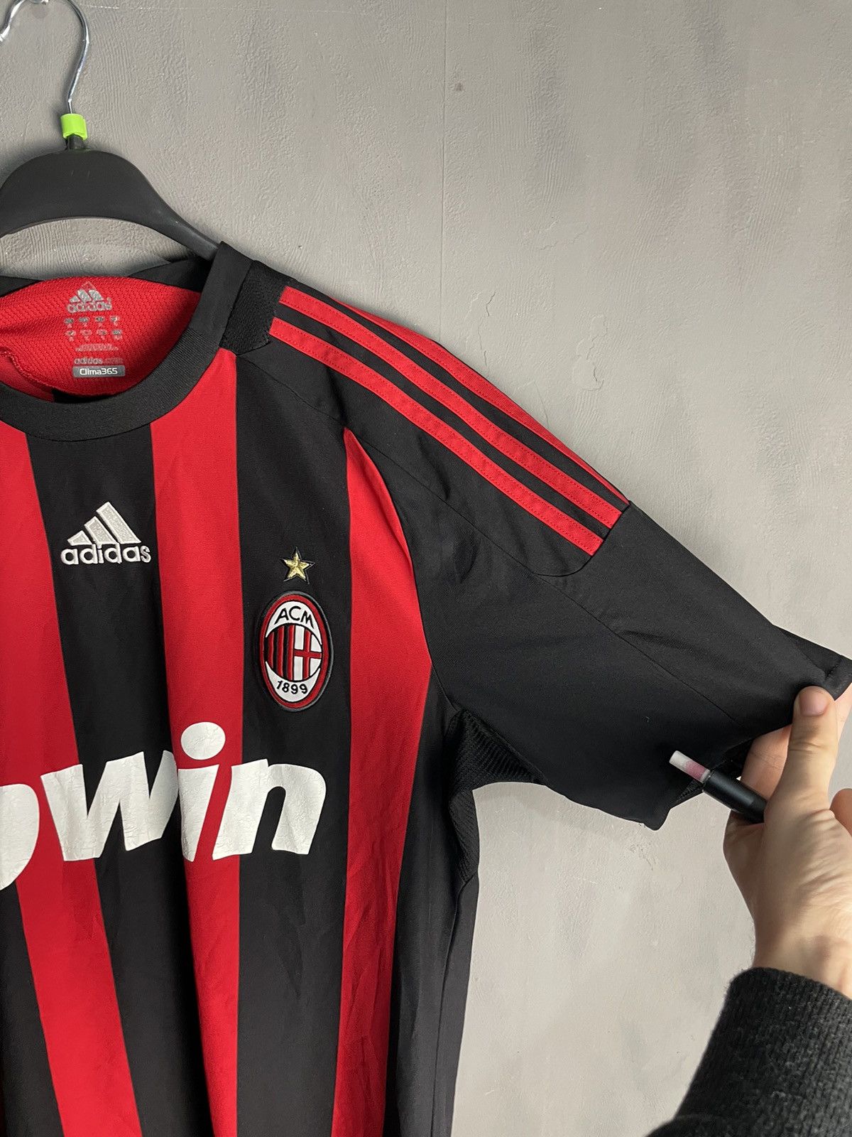 Adidas Adidas 2008-2009 AC Milan Medium Soccer Jersey Size US M / EU 48-50 / 2 - 6 Thumbnail