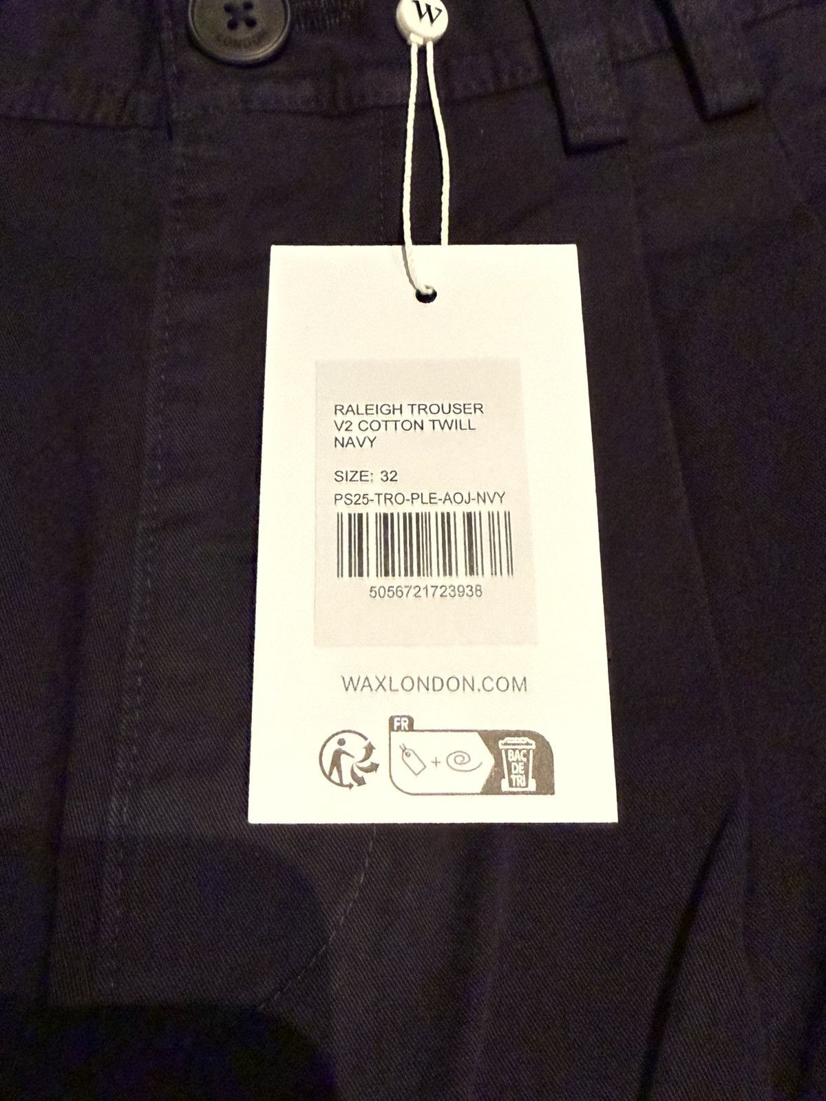 Wax London Wax London Raleigh Cotton Pleated Trousers Size US 32 / EU 48 - 7 Thumbnail