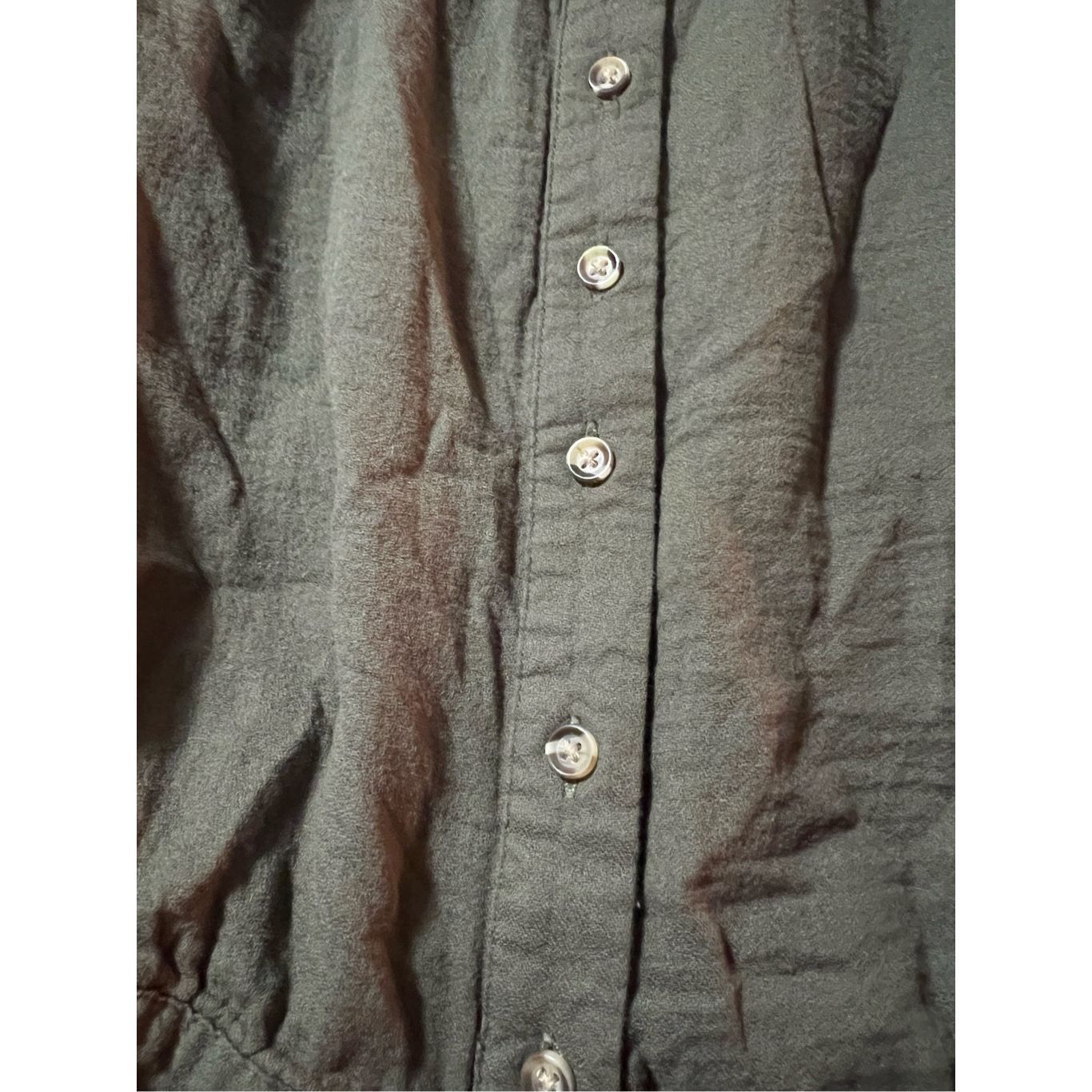 Other a.n.a Green Button Front Woman’s Short Sleeve Top Size Small Size S / US 4 / IT 40 - 7 Thumbnail