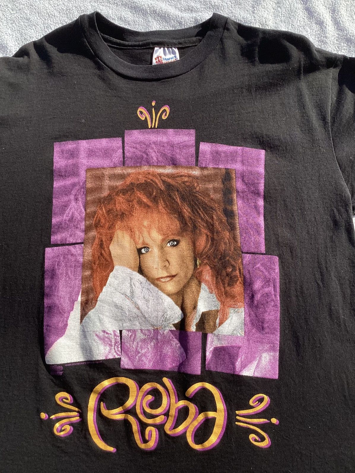 Hanes Vtg 1994 Reba McEntire tour country music single stitch band Size US L / EU 52-54 / 3 - 2 Thumbnail