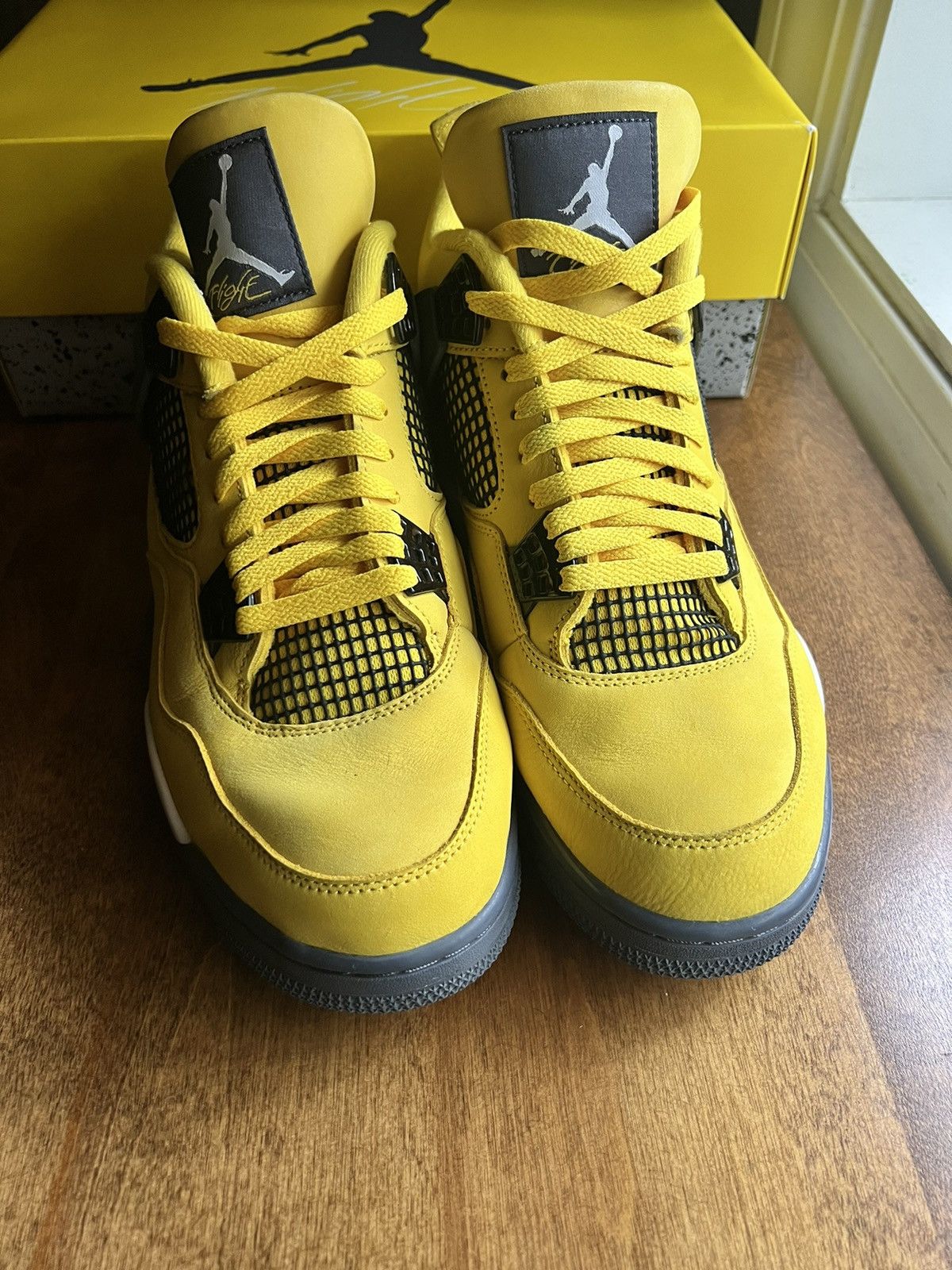 Jordan Brand × Nike Nike Air Jordan 4 Retro Lightning 2021 Size US 12 / EU 45 - 2 Thumbnail