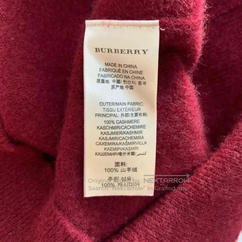 Burberry Burberry Red Wool Long Sleeve Sweater. Size M / US 6-8 / IT 42-44 - 4 Thumbnail