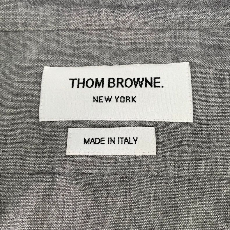 Thom Browne Thom Browne Gray classic four-bar cotton lapel single-breas Size US S / EU 44-46 / 1 - 6 Thumbnail