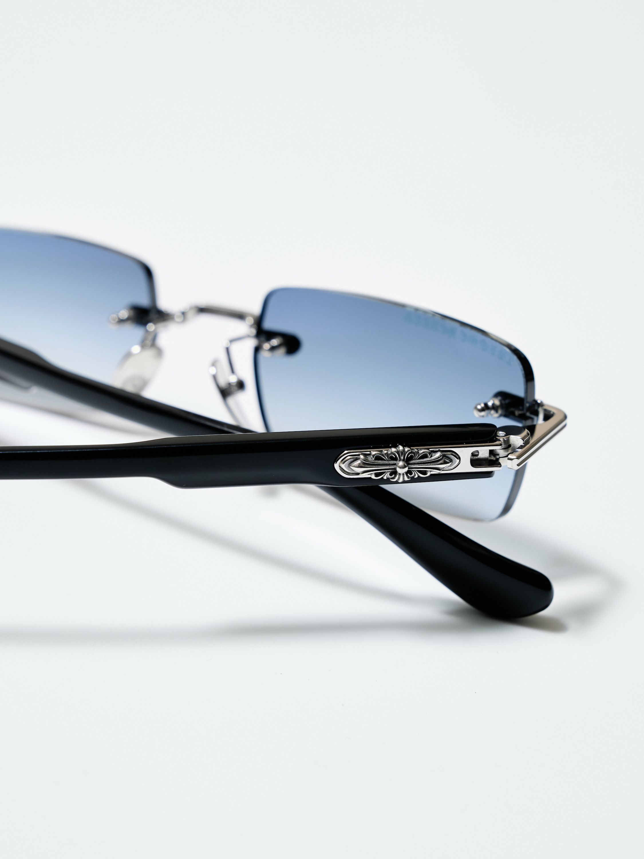 Chrome Hearts DEEP I SHINY SILVER BLACK PLASTIC - SUN Size ONE SIZE - 8 Thumbnail