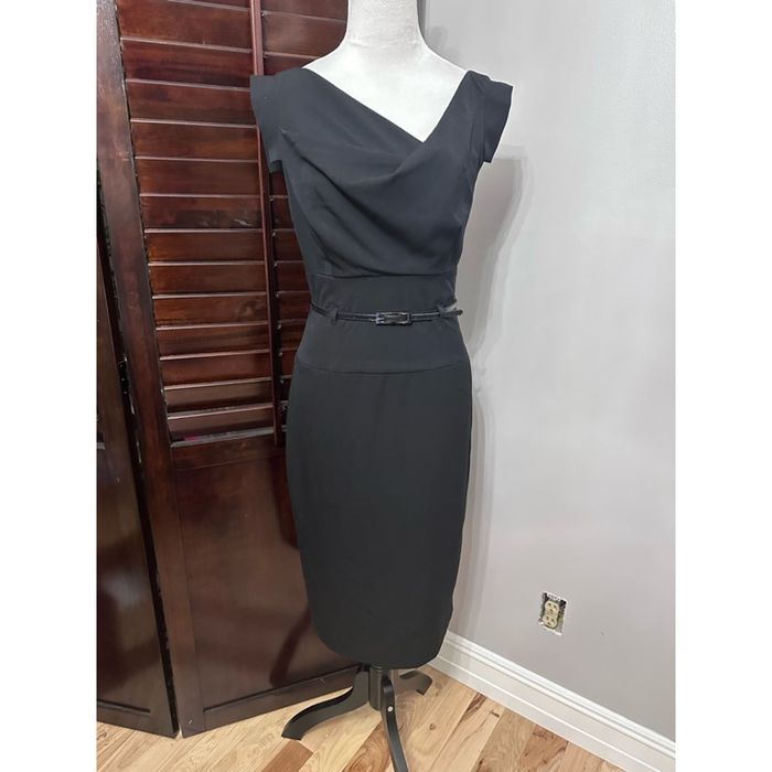 black dress leather sleeves Classy Black Puffed Sleeves Women Mini Leather Dress L / SAME AS PICTURE main image 1
