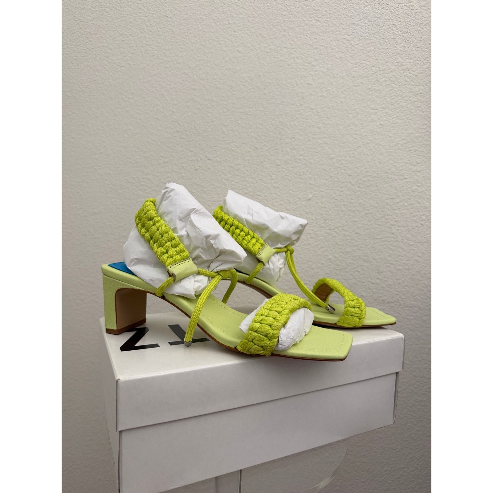 SCHUTZ Schutz Leather Braided Mid-Heel Sandals - Blair Sz 8 Size US 8 / IT 38 - 4 Thumbnail