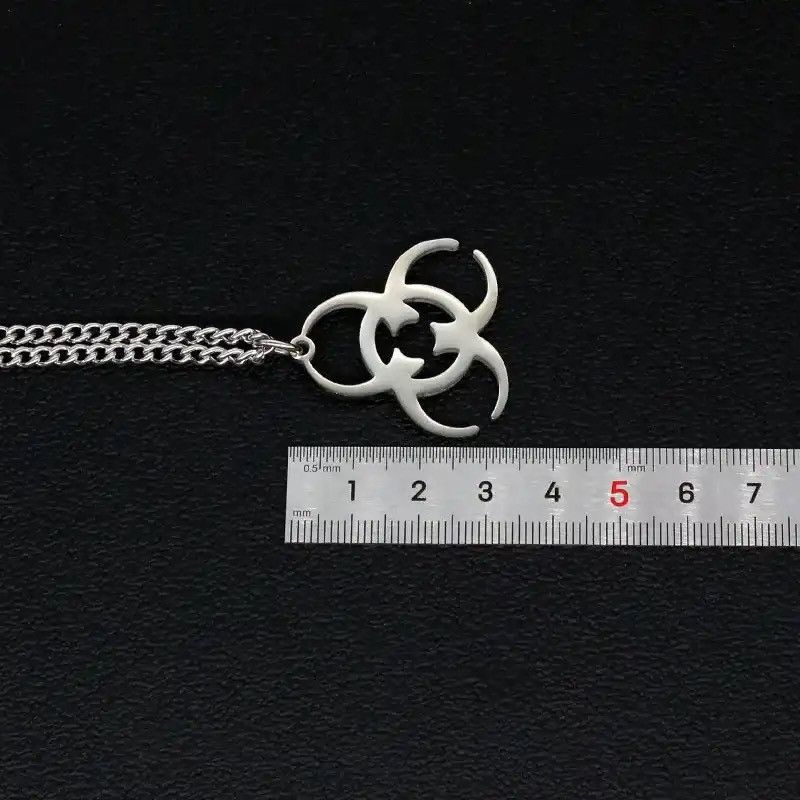 Japanese Brand × Jewelry Harajuku Biochemical Crisis Pendant Necklace Y2K Size ONE SIZE - 4 Thumbnail
