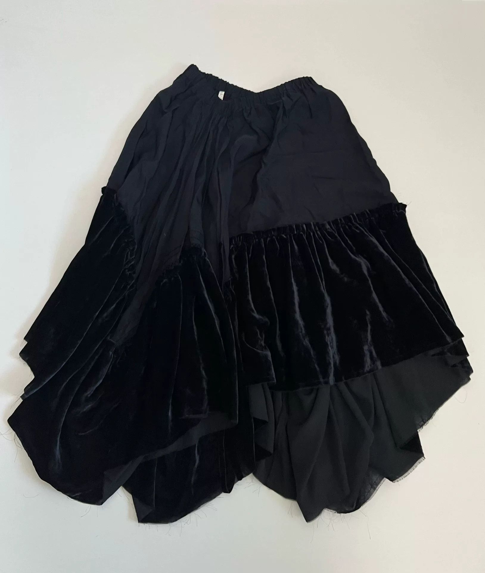 Comme des Garcons Comme des Garçons Tricot Velvet Panel Skirt Size 32" / US 10 / IT 46 - 1 Thumbnail