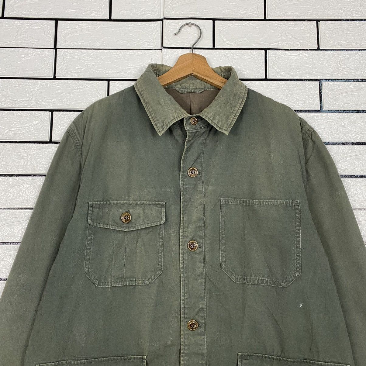 Vintage 📌Vintage Duck Canvas Detroit Chore Jacket Blanket Macchio Size US L / EU 52-54 / 3 - 4 Thumbnail