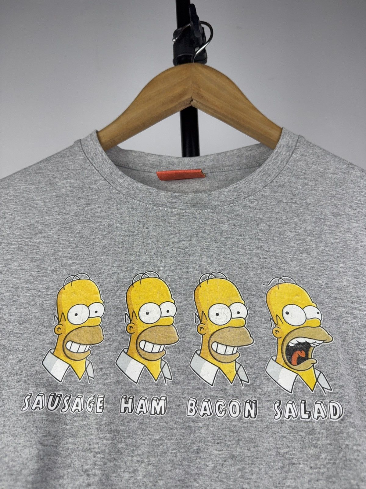 The Simpsons Vintage The Simpsons Homer Graphic Tee Shirt Grey Cartoon Size US M / EU 48-50 / 2 - 8 Thumbnail