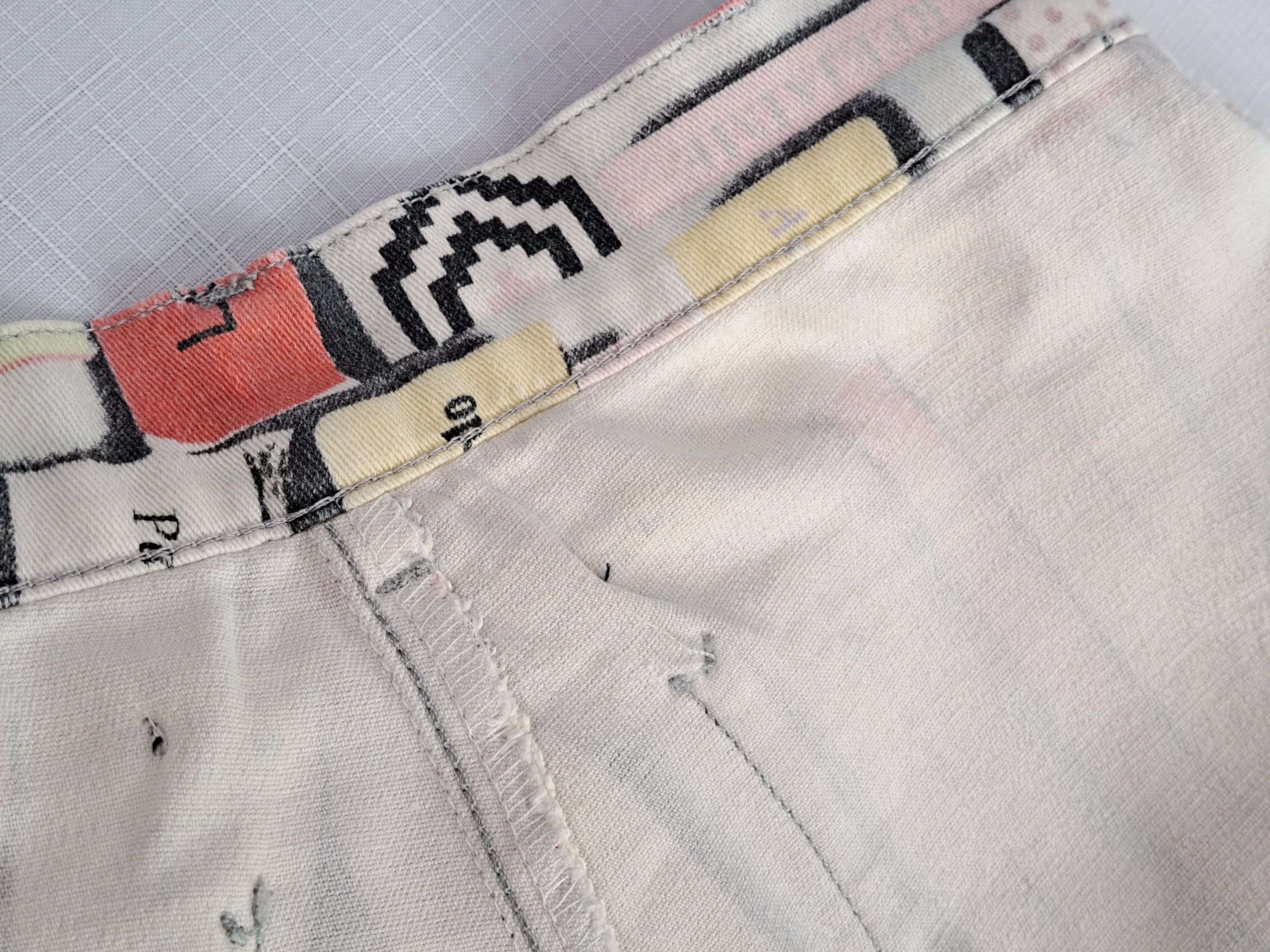 Jean Paul Gaultier × Vintage Vtg Jean Paul Gaultier playful books print jeans. Size 28" / US 6 / IT 42 - 12 Thumbnail