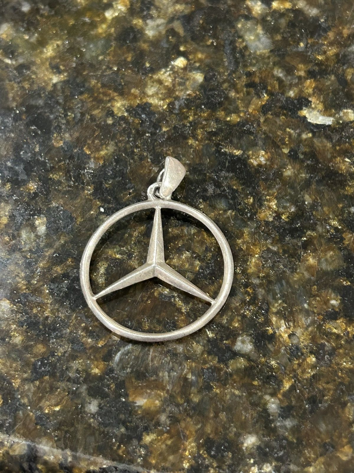 Sterling Silver 925 silver mercedes pendant Size ONE SIZE - 1 Thumbnail