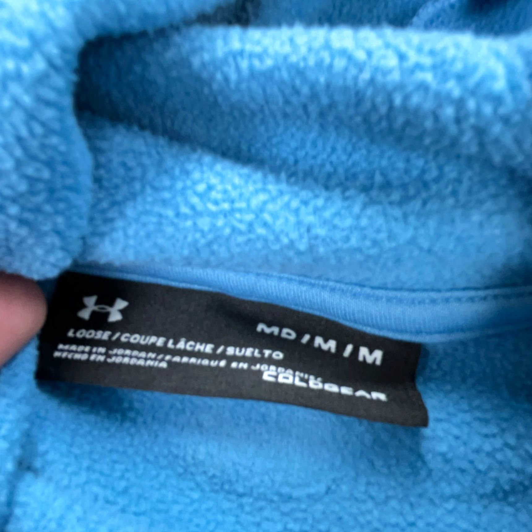 Under Armour Under Armour Hoodie Women M Blue White Pullover Sweatshirt Hooded Lightweight Moisture Wicking Pockets Fall Winter Modern Sports Bạn Size M / US 6-8 / IT 42-44 - 4 Thumbnail