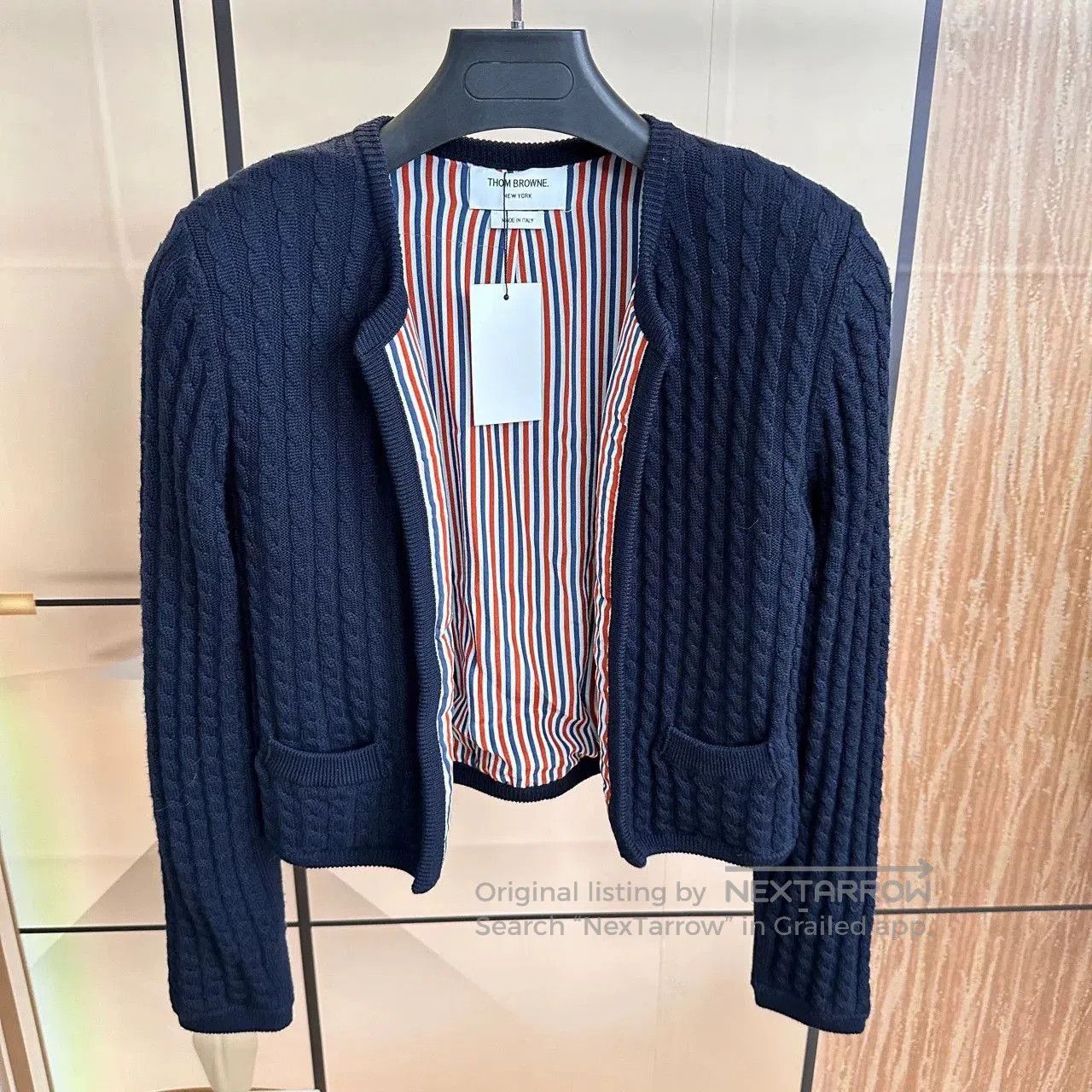 Thom Browne Thom Browne Striped Wool Knit Cardigan. Size S / US 4 / IT 40 - 1 Thumbnail