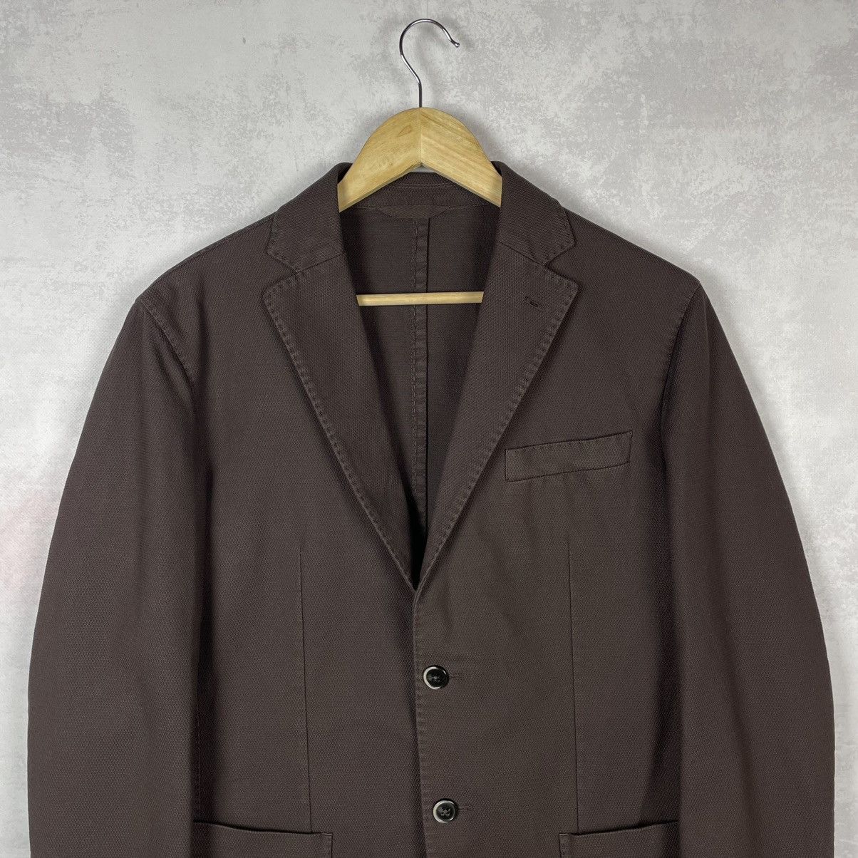 Boggi Boggi Milano Men’s Two Buttons Cotton Blazer Jacket Size 48R Size 48R - 2 Thumbnail