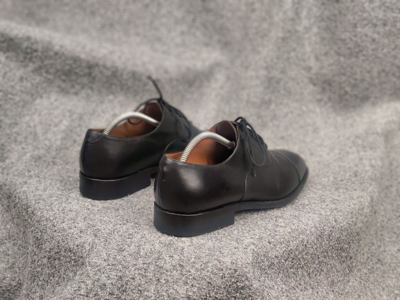 Carmina Carmina Albaladejo Black Calf Leather Cap Toe Oxford shoes Size US 10.5 / EU 43-44 - 11 Thumbnail