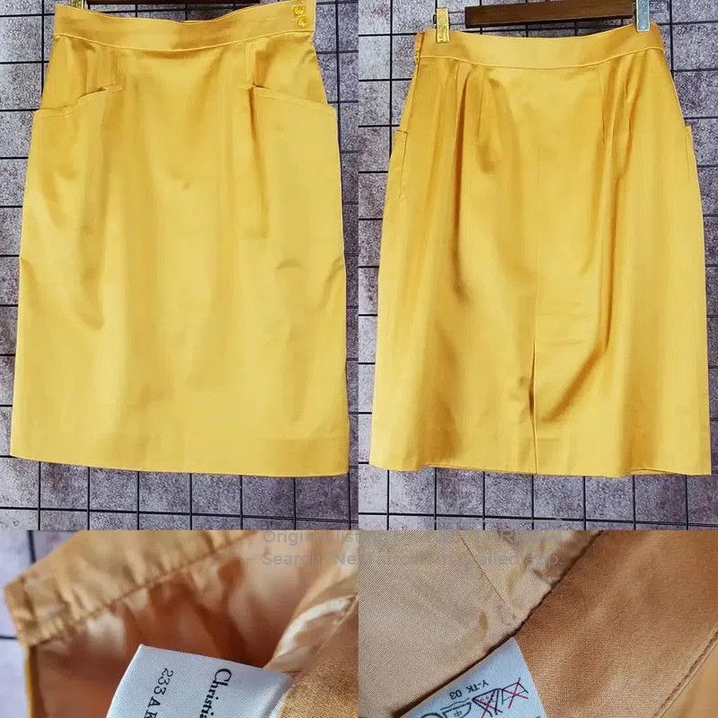 Dior Dior Orange Midi Skirt for Women . Size 27" / US 4 / IT 40 - 1 Thumbnail