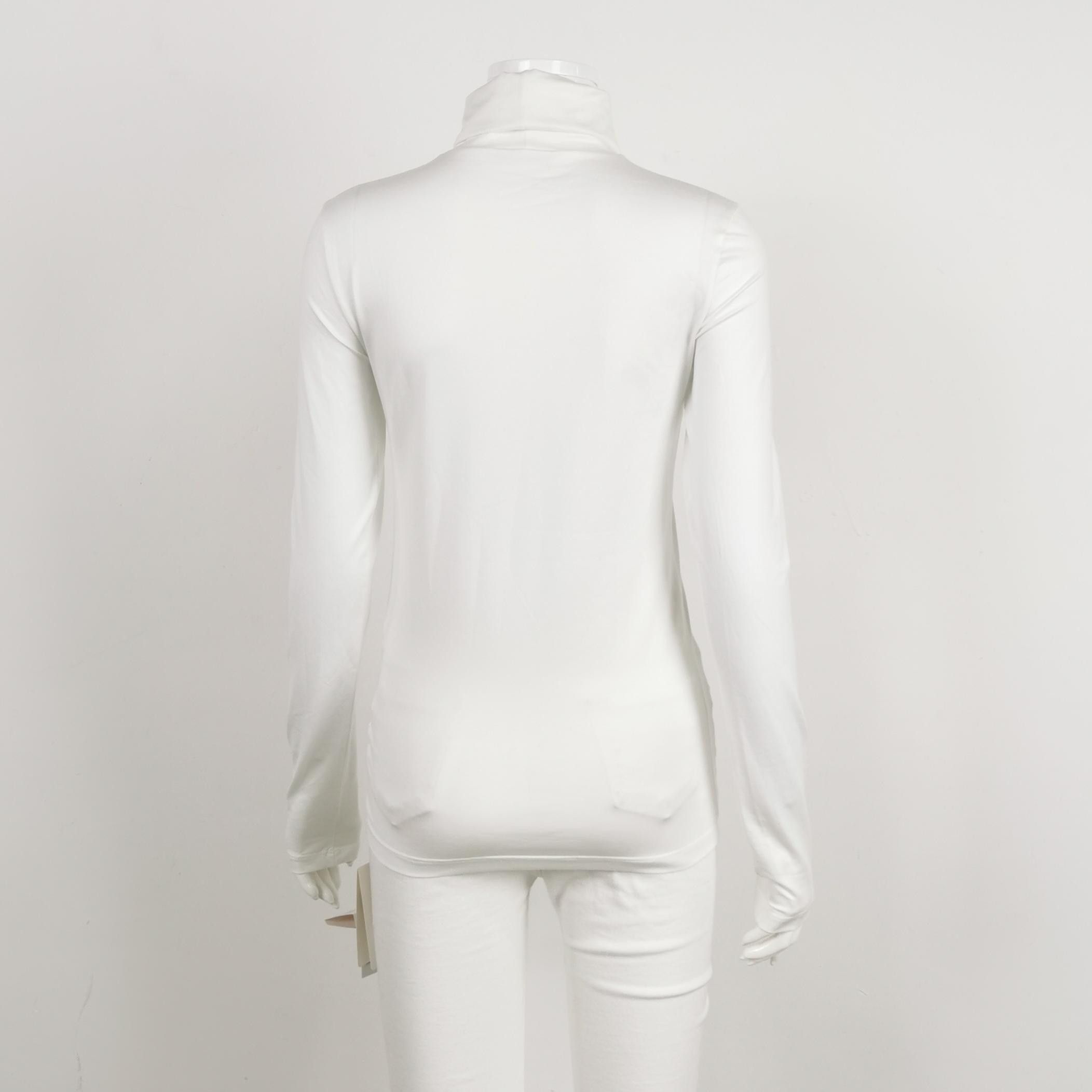 Jil Sander JIL SANDER JIL SANDER Cotton Solid Turtleneck T-shirt Size Size S / US 4 / IT 40 - 2 Thumbnail