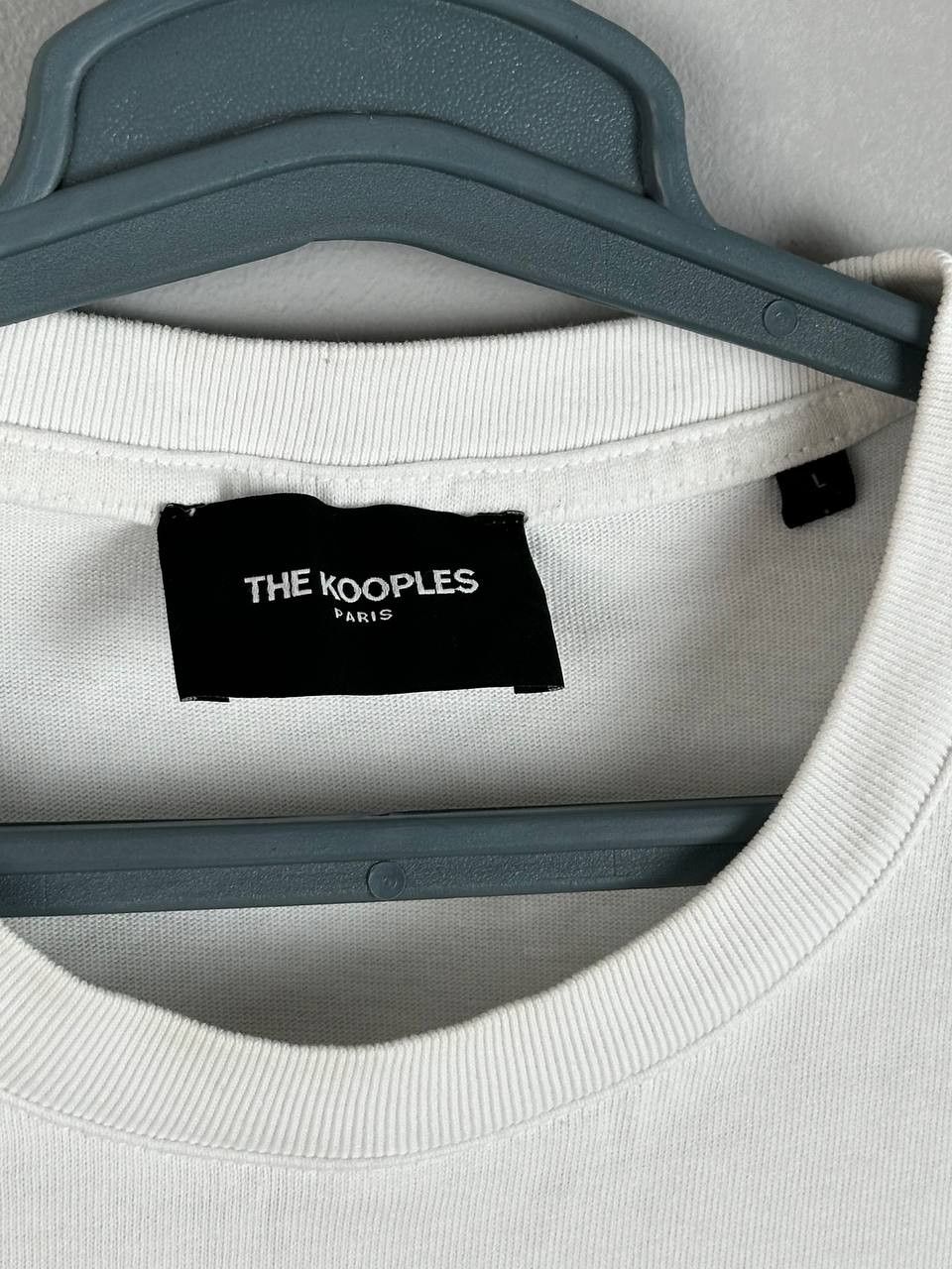 The Kooples The Kooples Streetwear Embroidered White T Shirt Size US L / EU 52-54 / 3 - 6 Thumbnail