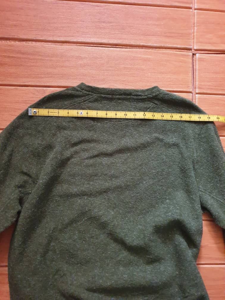 Japanese Brand Logos green utility outdoor wool sweatshirt Size US XL / EU 56 / 4 - 9 Thumbnail