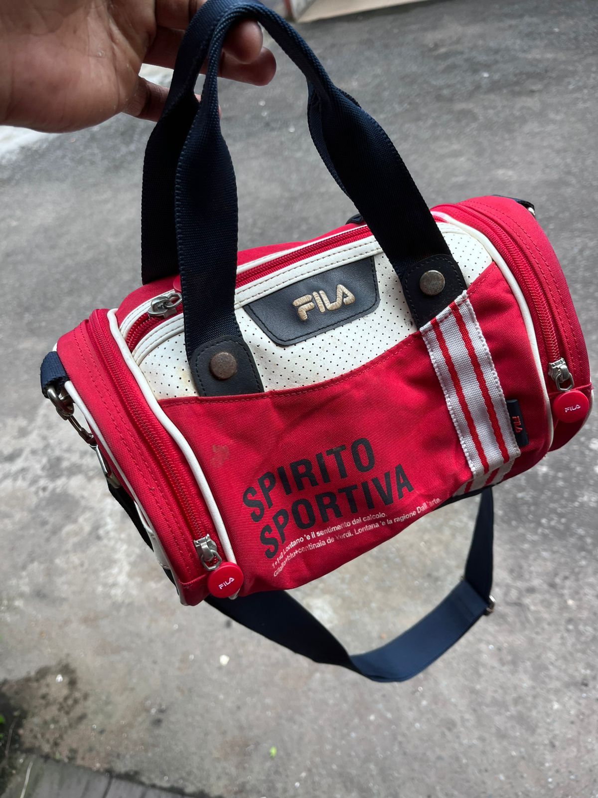 Fila VTG 2007 Fila "Spirito Sportivo" Mini Duffle Sling Bag Y2K Size ONE SIZE - 2 Thumbnail
