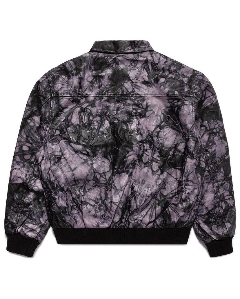 Menace Menace Tye Dye Leather Flight Jacket Bomber Size US L / EU 52-54 / 3 - 2 Thumbnail