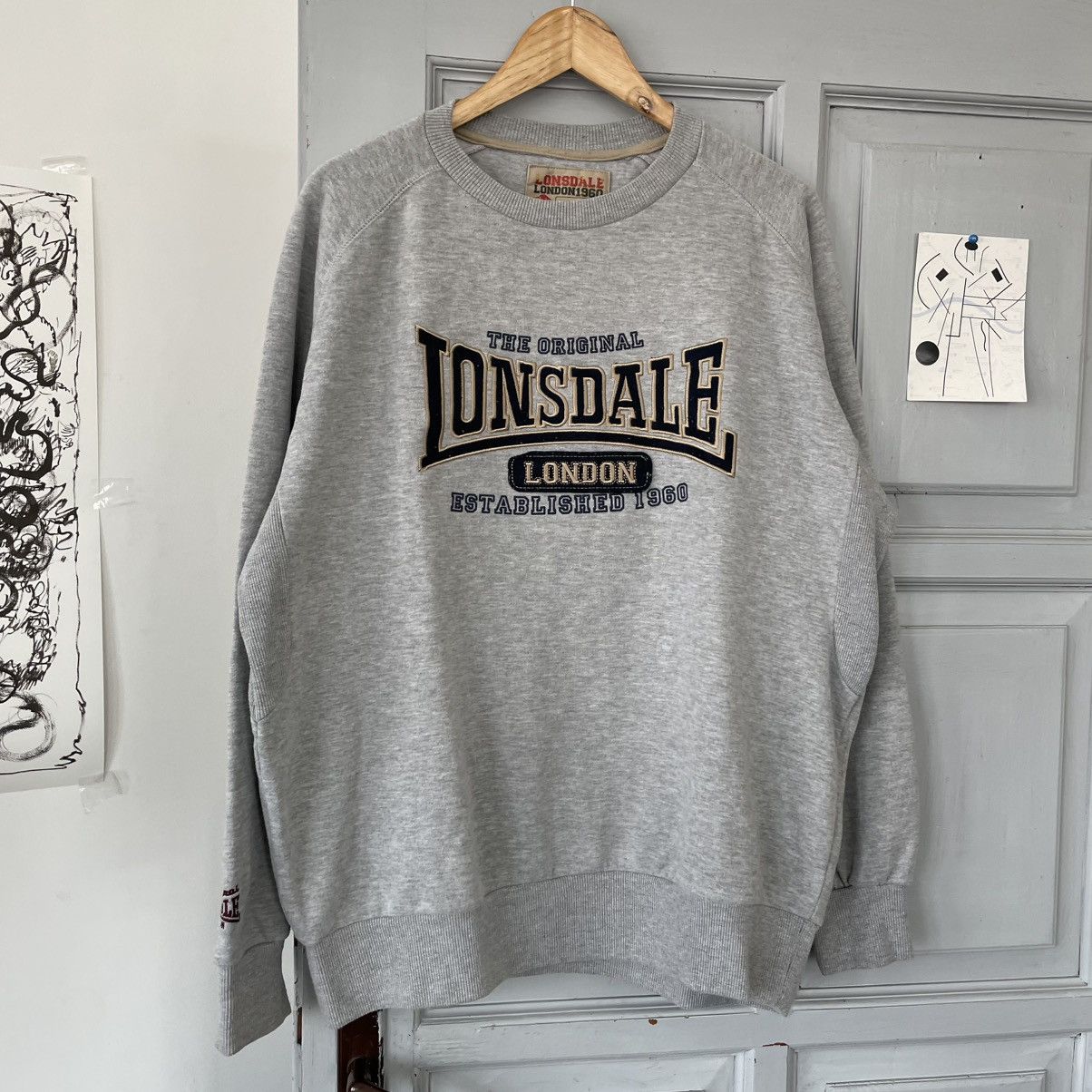 Lonsdale × Vintage Vintage 00s Lonsdale Heavy Boxy sweatshirt Y2K Big logo Size US XL / EU 56 / 4 - 3 Thumbnail