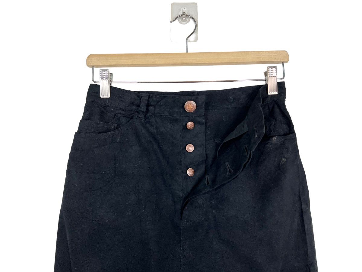 Jean Paul Gaultier 🔥 1990s JEAN PAUL GAULTIER JEANS SUEDE FUR RABBIT SKIRTS Size 28" / US 6 / IT 42 - 9 Thumbnail