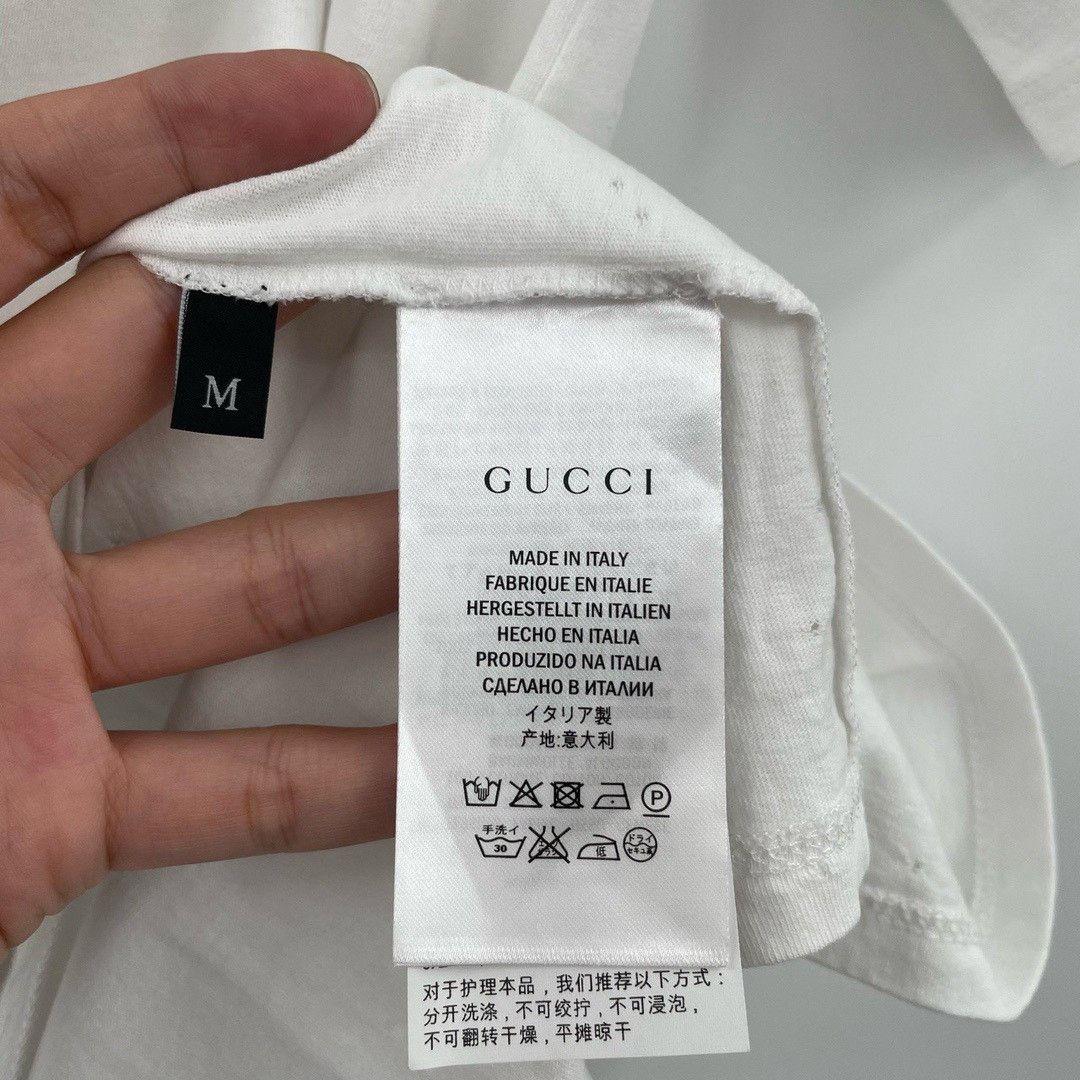 Gucci Gucci bee shield sleeve logo destroys short sleeves Nextarr Size US M / EU 48-50 / 2 - 6 Thumbnail