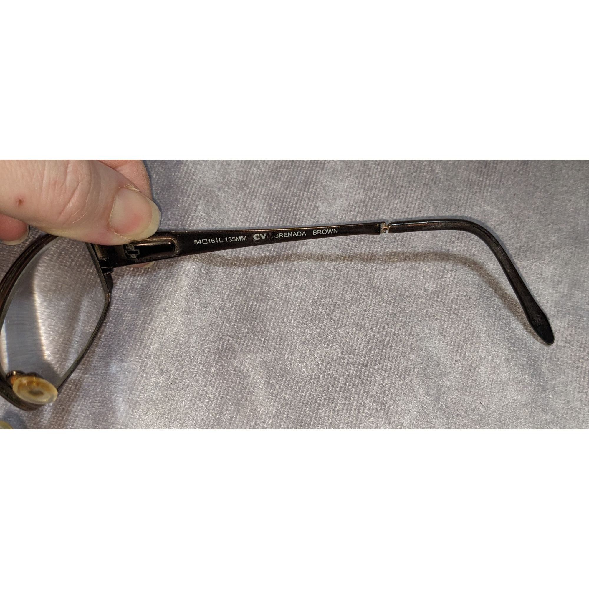 Ellen Tracy Ellen Tracy Grenada Brown Rectangular Eyeglass Frames Size ONE SIZE - 8 Thumbnail