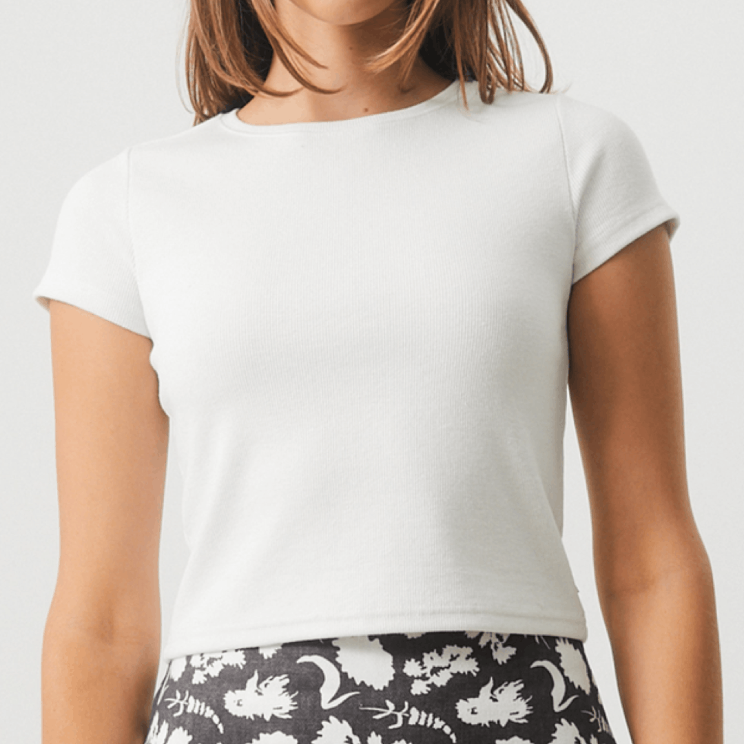 Afends BNWT Afends - Faith - Women's Hemp Ribbed T-Shirt - Size XS Size XS / US 0-2 / IT 36-38 - 2 Thumbnail