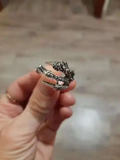 Vintage Dragon Claw Ring Size ONE SIZE - 2 Thumbnail