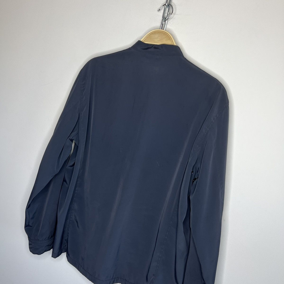 Armani Vintage Giorgio Armani Navy nylon full zip jacket Size US M / EU 48-50 / 2 - 11 Thumbnail