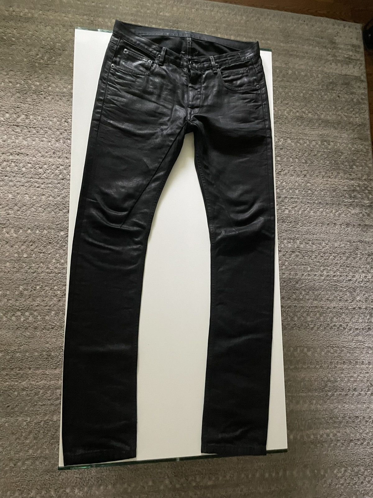 Rick Owens Rick Owens Detroit Cut Waxed Denim Size US 30 / EU 46 - 1 Thumbnail