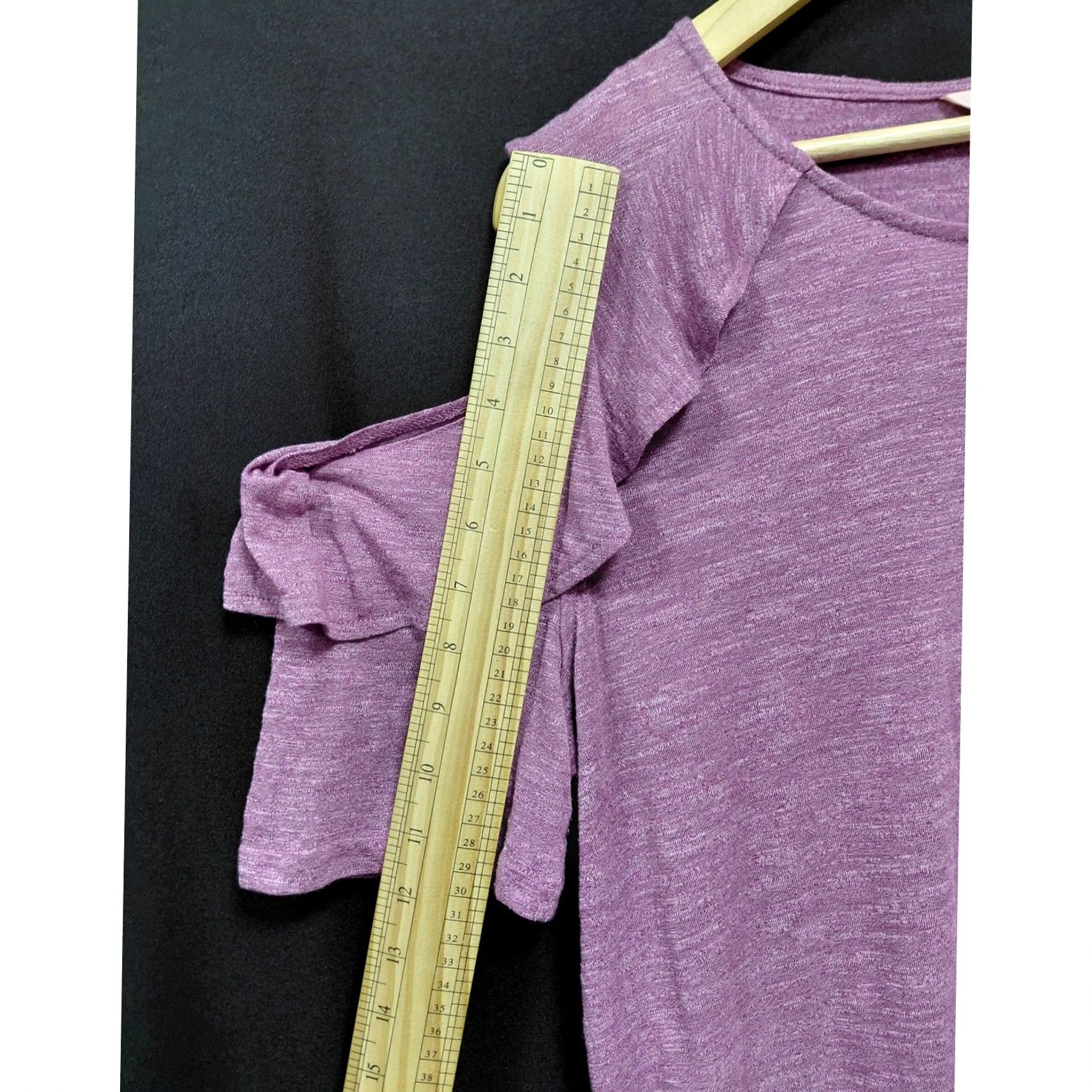 Juicy Couture Juicy Couture Purple Knit Solid Cold Shoulder Short Sleeve Top Women Size XL Size XL / US 12-14 / IT 48-50 - 8 Thumbnail